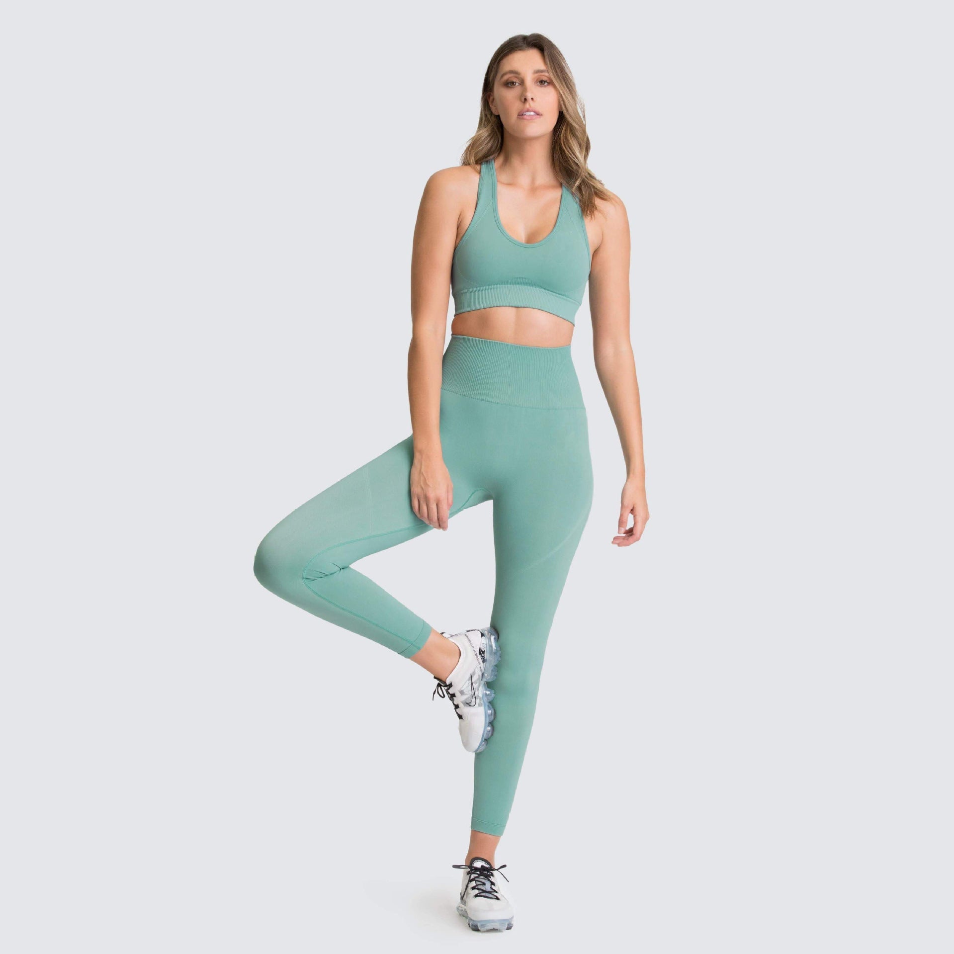 Seamless Gym Set Nylon Woman Sportswear - SNMShop
