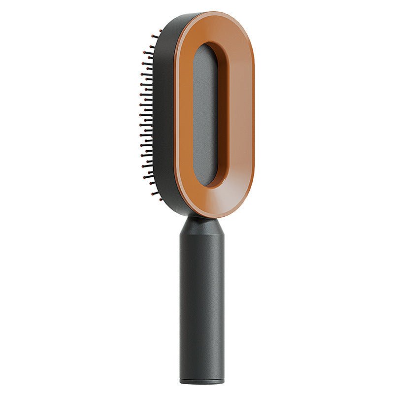 Self Cleaning Hair Brush For Women One-key Cleaning Hair Loss Airbag Massage Scalp Comb Anti-Static Hairbrush - SNMShop