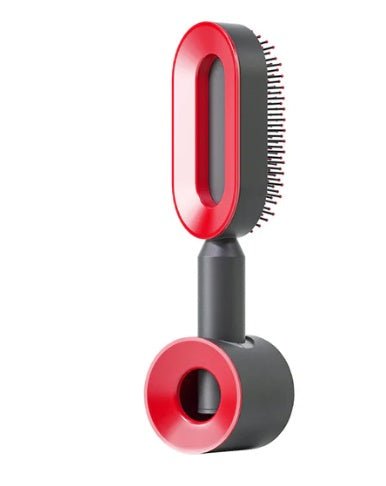 Self Cleaning Hair Brush For Women One-key Cleaning Hair Loss Airbag Massage Scalp Comb Anti-Static Hairbrush - SNMShop