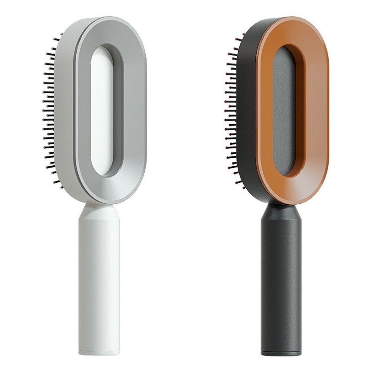 Self Cleaning Hair Brush For Women One-key Cleaning Hair Loss Airbag Massage Scalp Comb Anti-Static Hairbrush - SNMShop