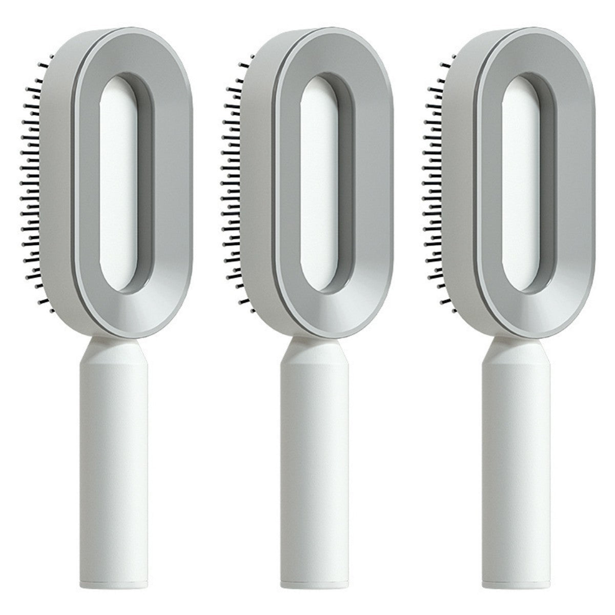 Self Cleaning Hair Brush For Women One-key Cleaning Hair Loss Airbag Massage Scalp Comb Anti-Static Hairbrush - SNMShop