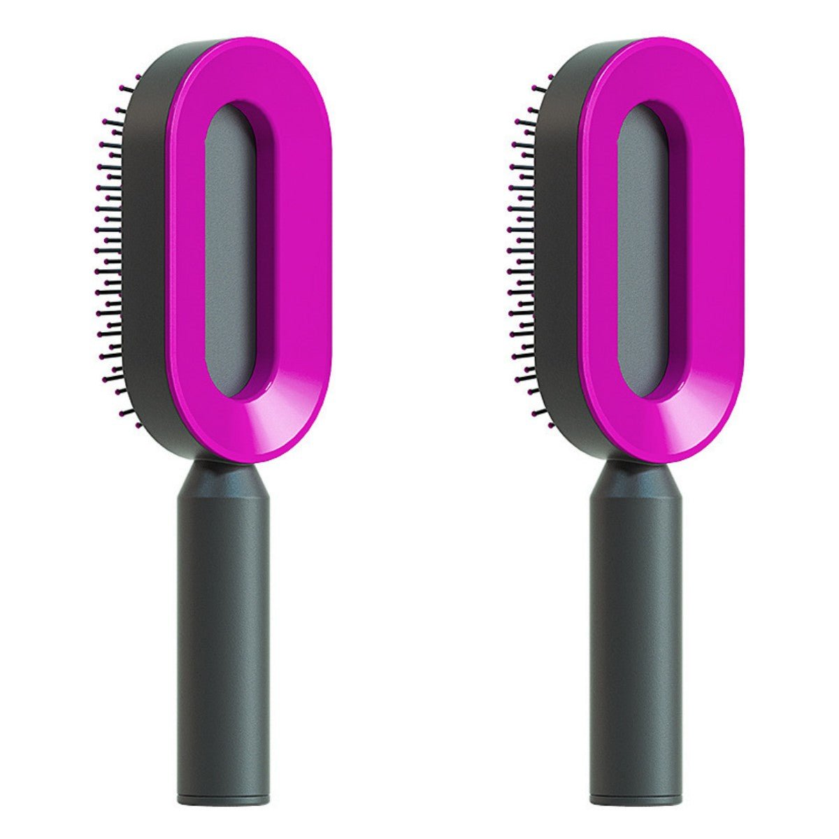 Self Cleaning Hair Brush For Women One-key Cleaning Hair Loss Airbag Massage Scalp Comb Anti-Static Hairbrush - SNMShop