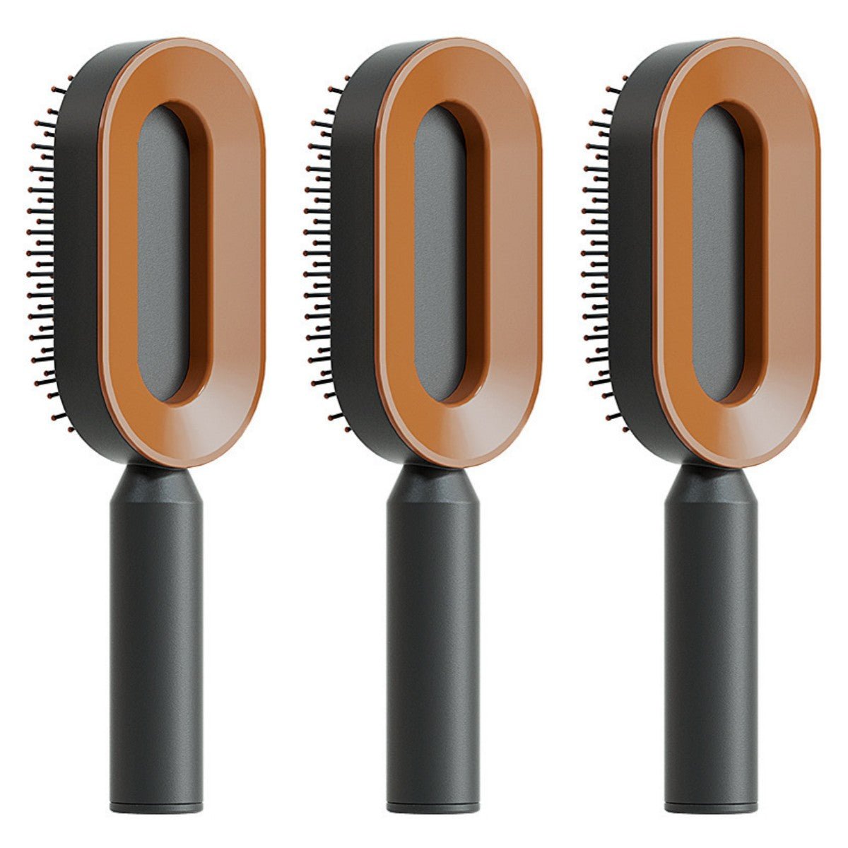 Self Cleaning Hair Brush For Women One-key Cleaning Hair Loss Airbag Massage Scalp Comb Anti-Static Hairbrush - SNMShop