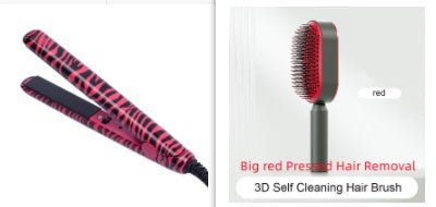 Self Cleaning Hair Brush For Women One-key Cleaning Hair Loss Airbag Massage Scalp Comb Anti-Static Hairbrush - SNMShop