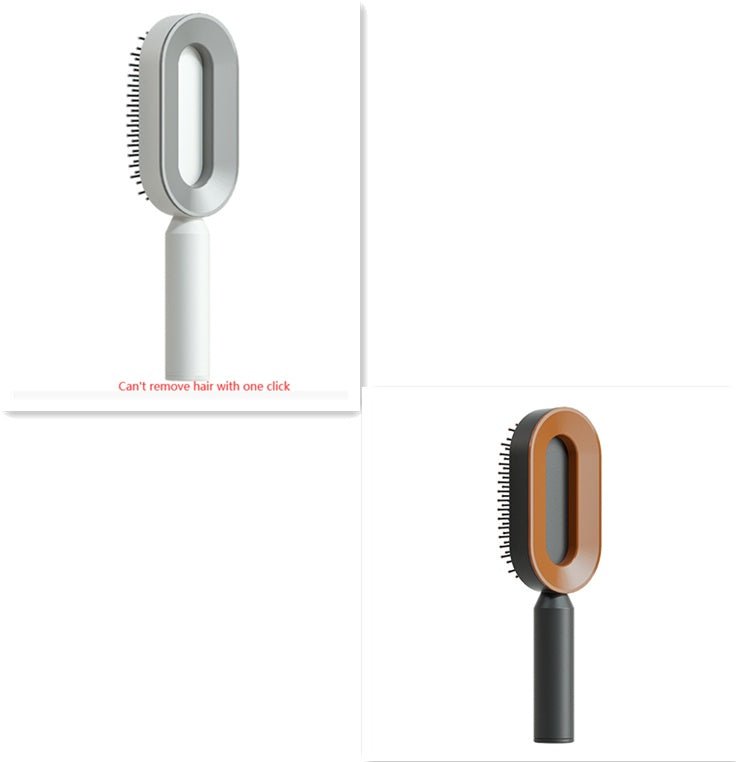 Self Cleaning Hair Brush For Women One-key Cleaning Hair Loss Airbag Massage Scalp Comb Anti-Static Hairbrush - SNMShop