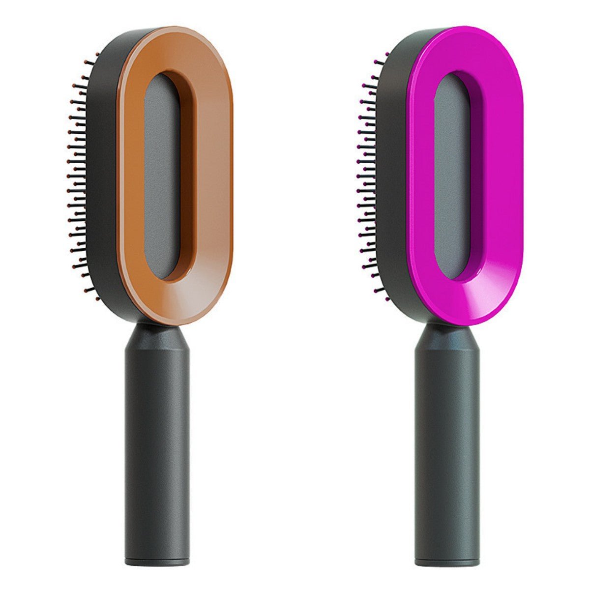 Self Cleaning Hair Brush For Women One-key Cleaning Hair Loss Airbag Massage Scalp Comb Anti-Static Hairbrush - SNMShop