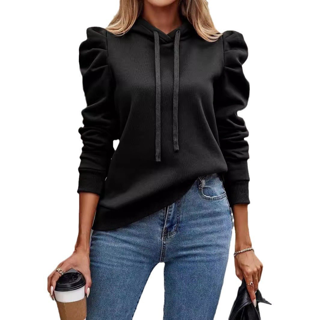 Solid Color Long-sleeved Casual Women's Top Sweater - SNMShop