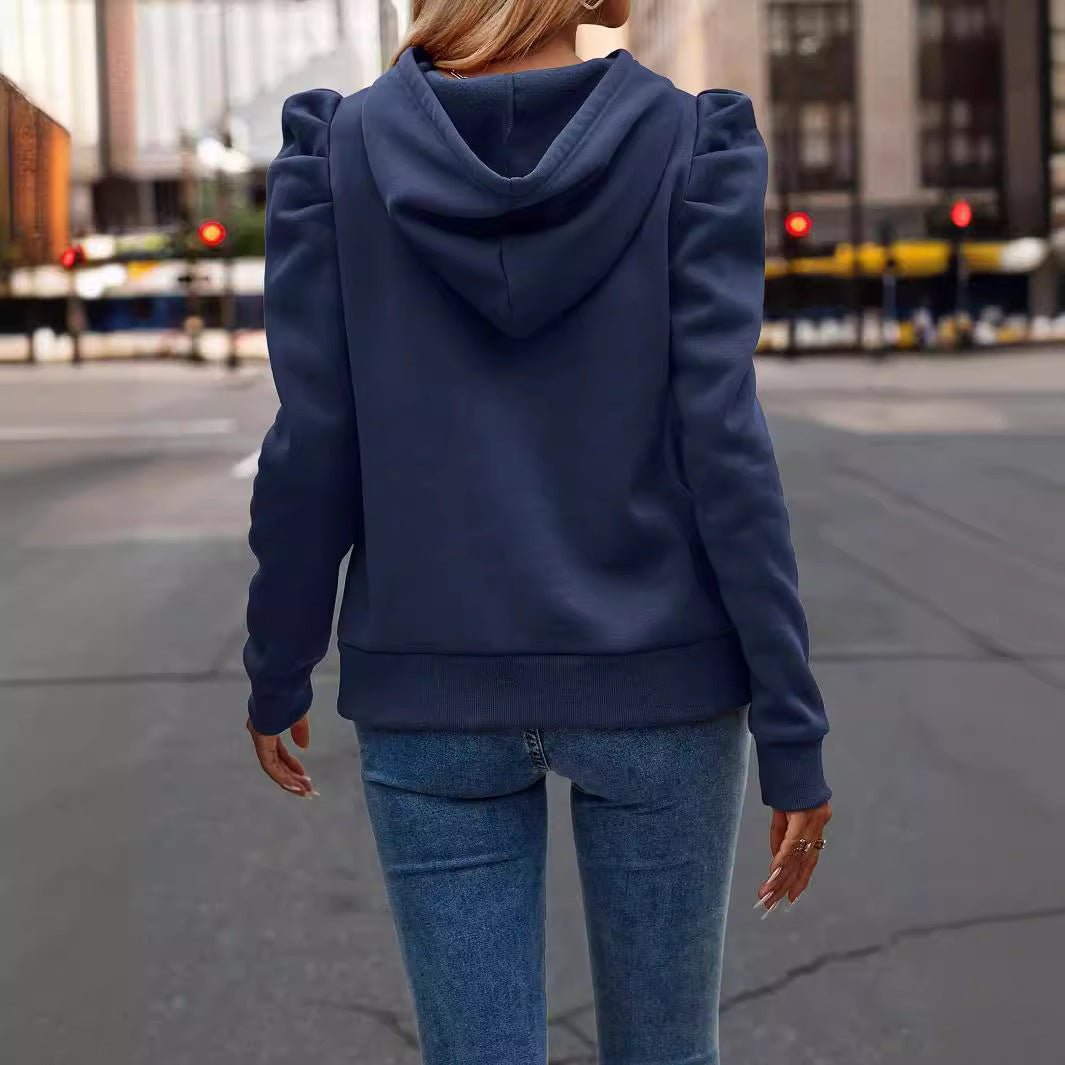Solid Color Long-sleeved Casual Women's Top Sweater - SNMShop