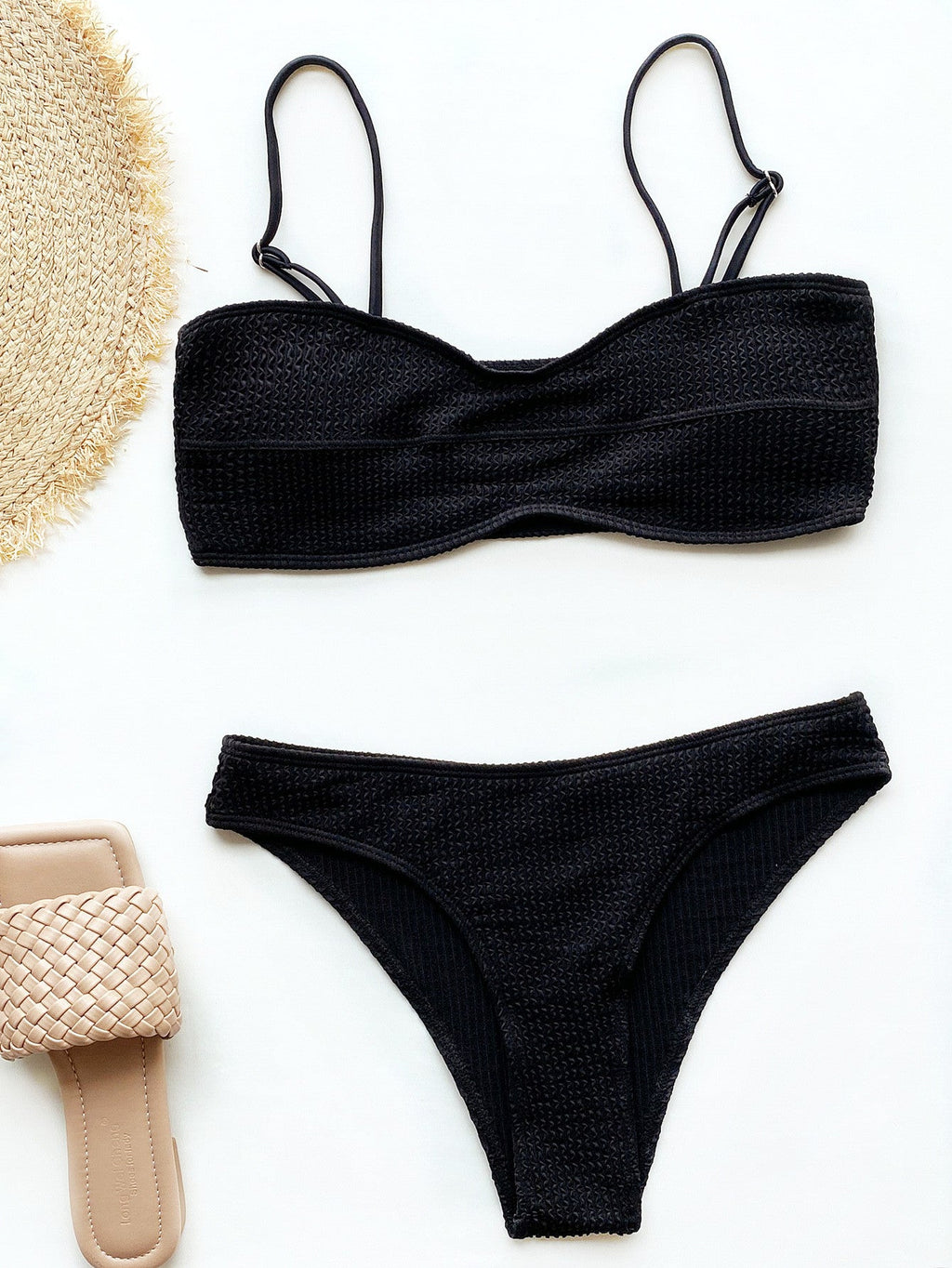 Solid-color Sexy Womens Two-piece Swimsuit Bikini - SNMShop