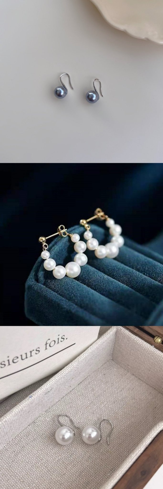 Sterling Silver Needle Japanese And Korean Pearl Earrings Non-piercing Ear Clip - SNMShop