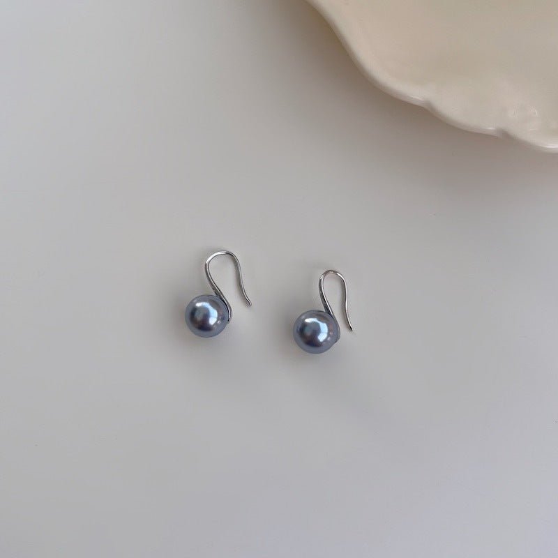 Sterling Silver Needle Japanese And Korean Pearl Earrings Non-piercing Ear Clip - SNMShop