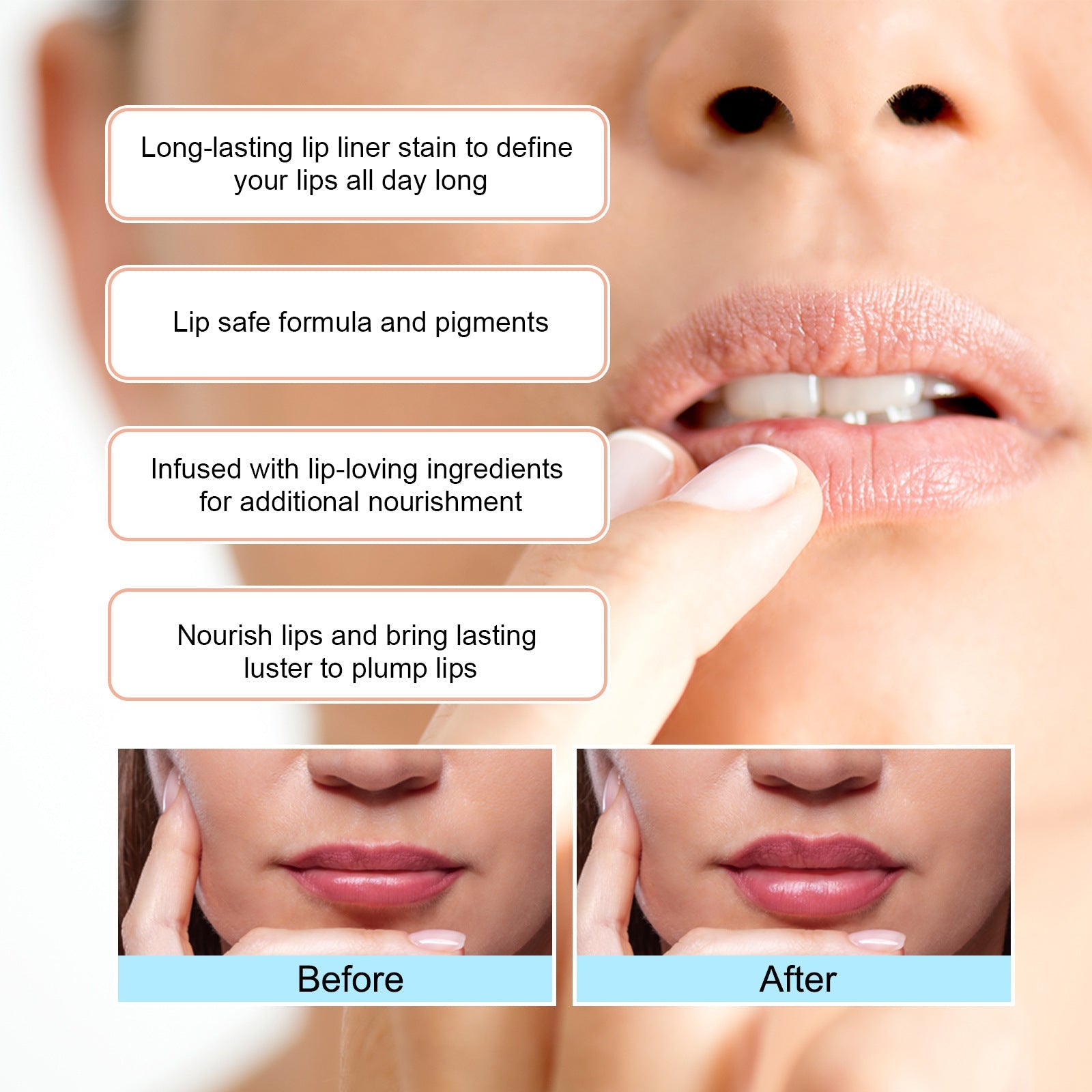 Stripping Lip Liner Outline Waterproof - SNMShop