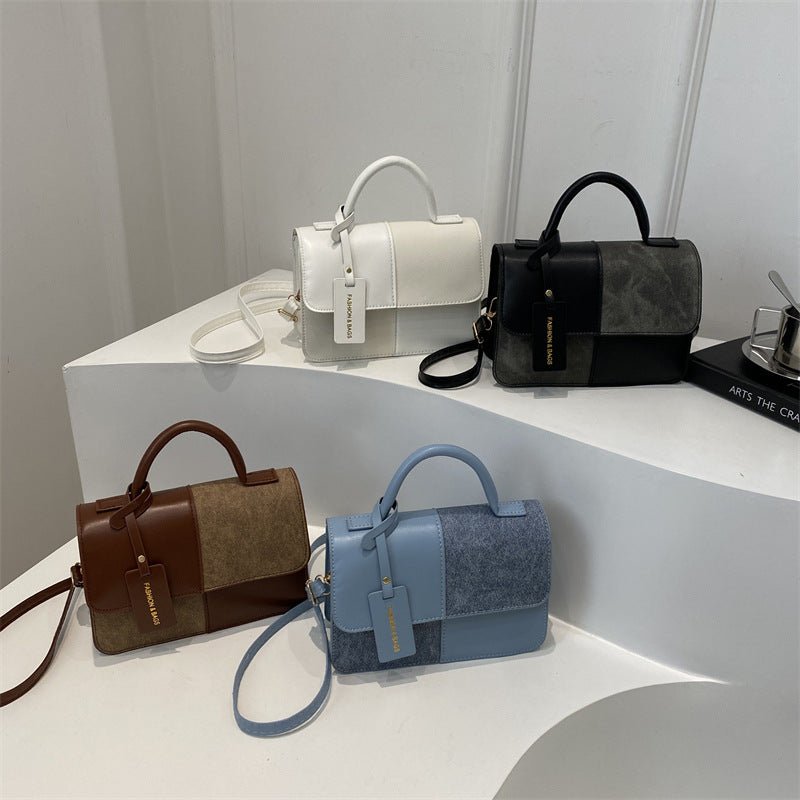This Years Fashion Trend Textured Patchwork Tote Bags - SNMShop