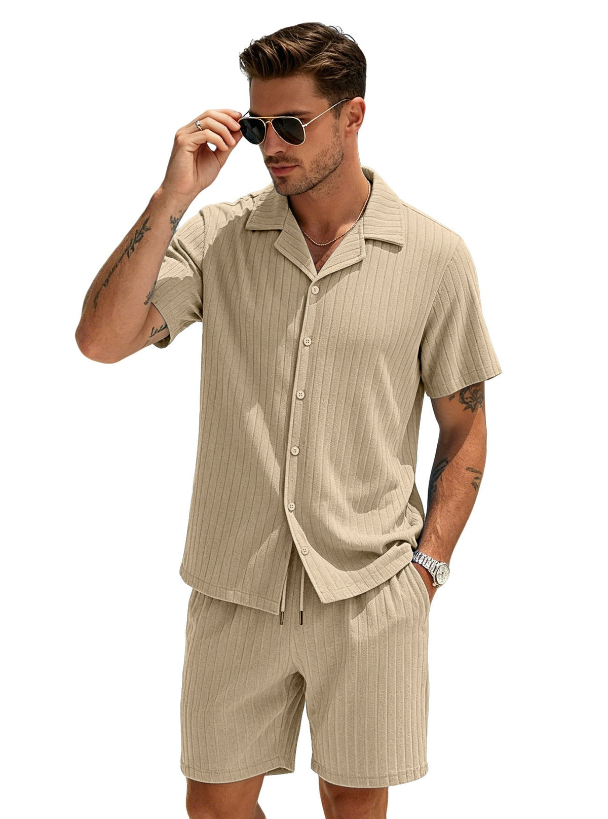 Top And Shorts Set Casual Loungewear - SNMShop