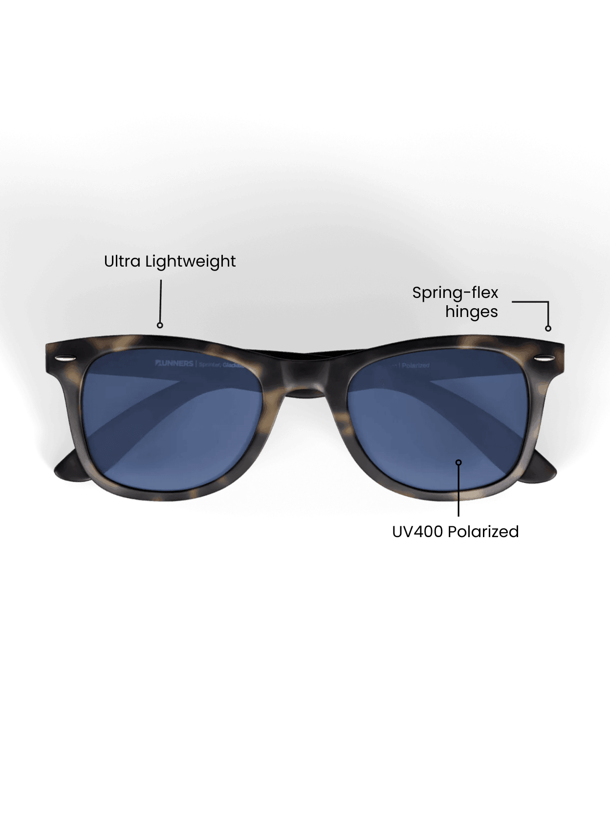 Tortoise Square Sport Sunglasses - Polarized UV400 for Men & Women - SNMShop