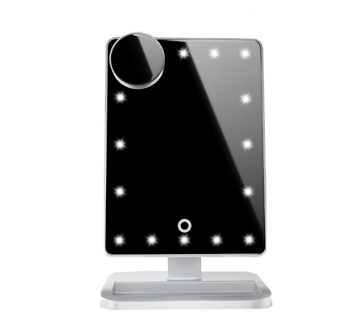 Touch Screen Makeup Mirror With 20 LED Light Bluetooth Music Speaker 10X Magnifying Mirrors Lights - SNMShop