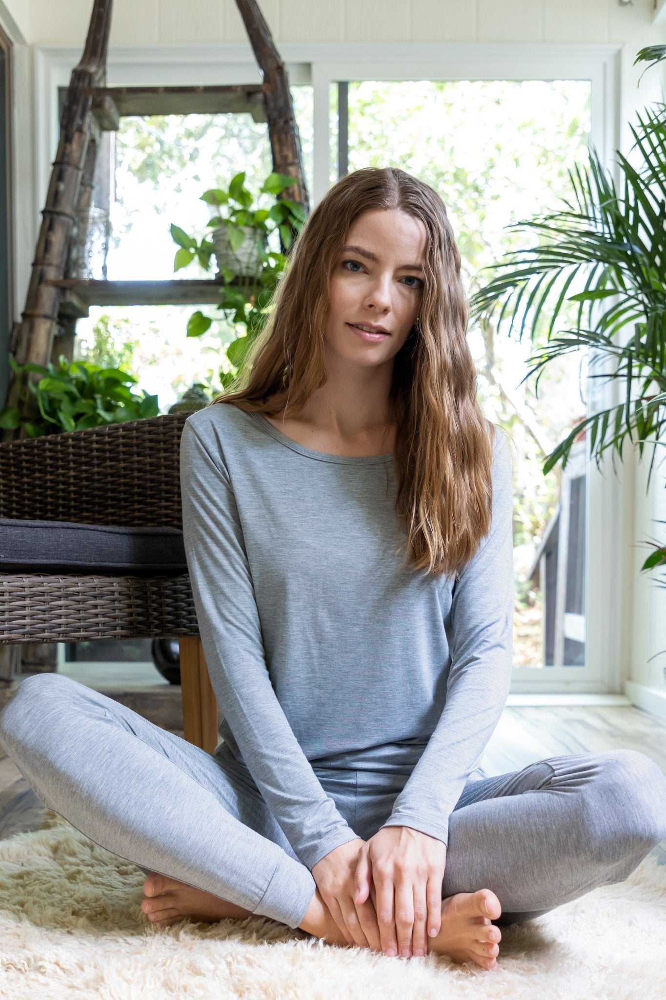 Women's Bamboo Lounge Long Sleeve T-Shirt - SNMShop