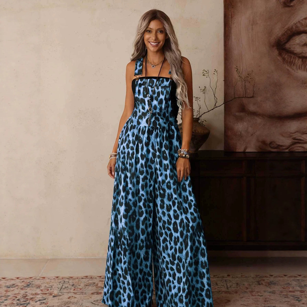 Women's Sling Wide Leg Casual Jumpsuit - SNMShop