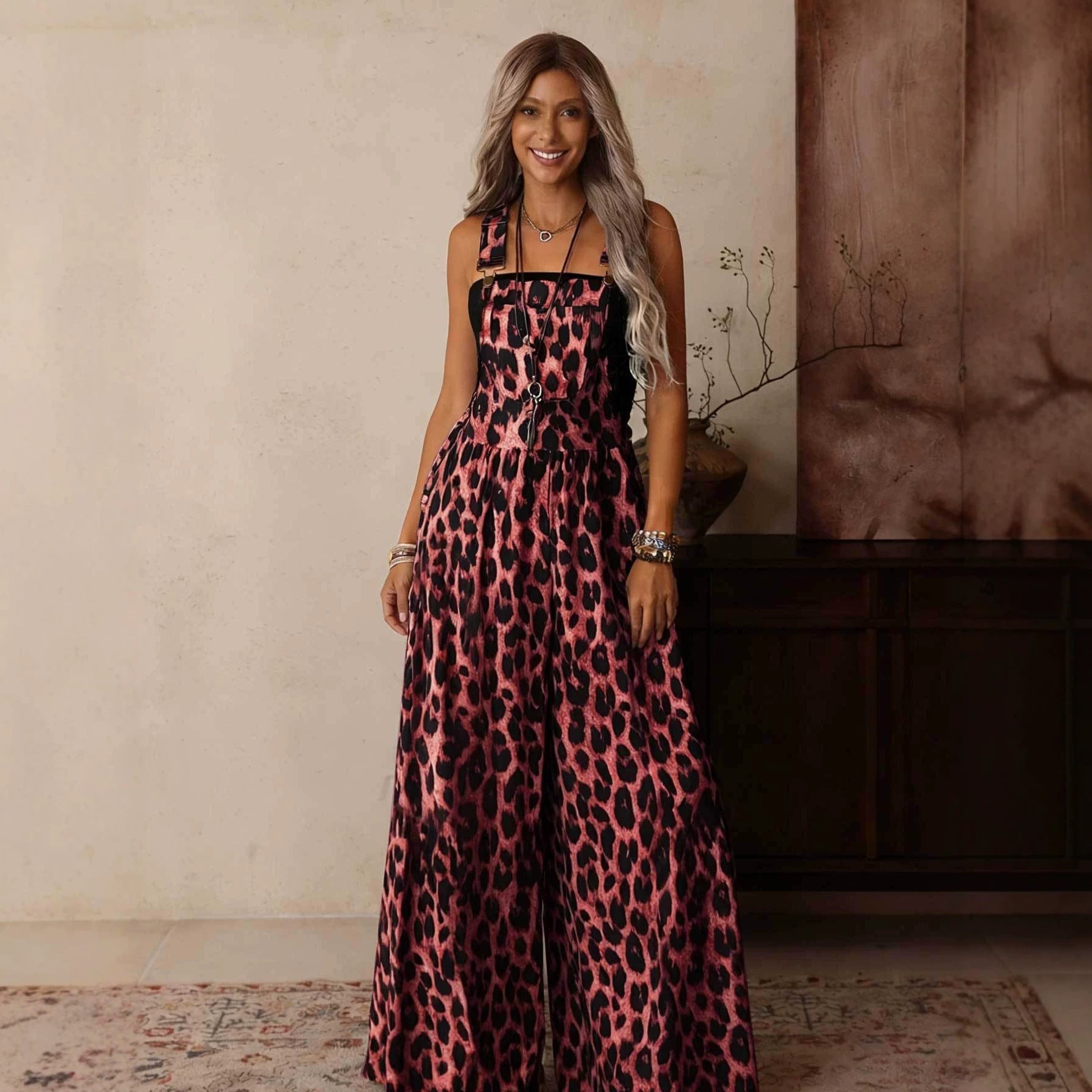 Women's Sling Wide Leg Casual Jumpsuit - SNMShop