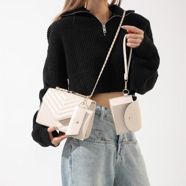 Womens Solid Color Versatile Stylish And Elegant Bag - SNMShop