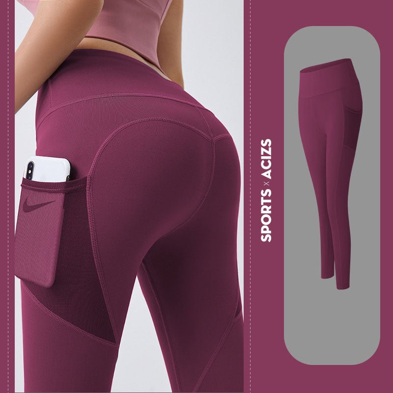 Tummy Control Yoga Pants with Pockets Gym Leggings for Women - SNMShop